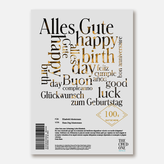 The Cloud One Alles Gute